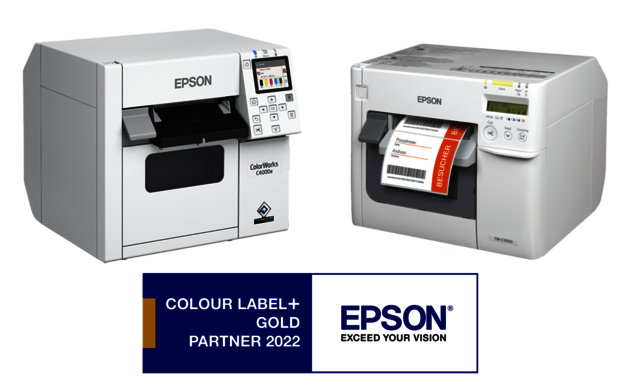 Besucherausweisdrucker für vollfarbige Papierausweise Epson C3500 Epson C4000